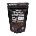 Chaotic Good Cultured Virginia Apple Bourbon BBQ Chickpea Tempeh Jerky, 2.5 oz pouch, front