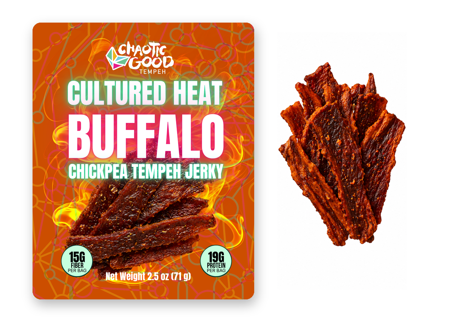 Buffalo Tempeh Jerky